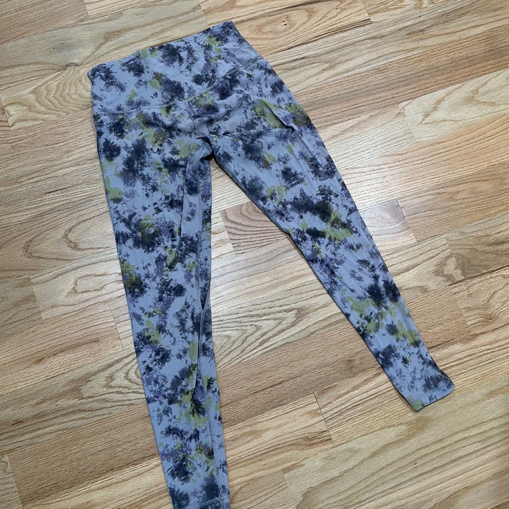 LULULEMON Align High Rise Pant 28” Size 10 Tie Dye
